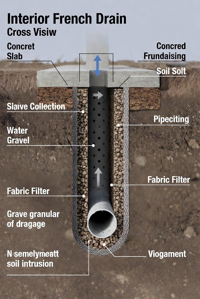 Interior French Drain: